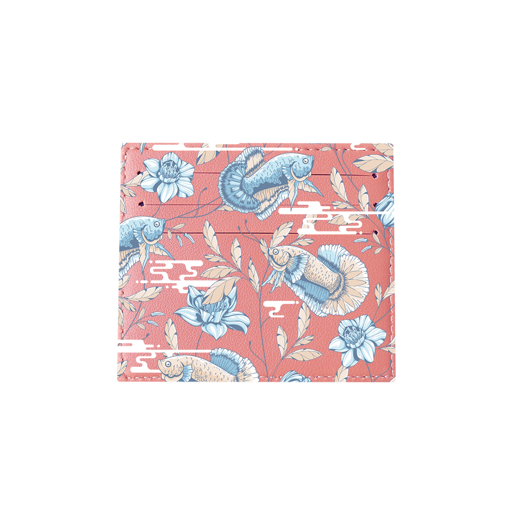 6 Slots Card Holder - Fish & Floral 4.0