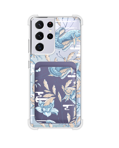 Android Magnetic Wallet Case - Fish & Floral 4.0