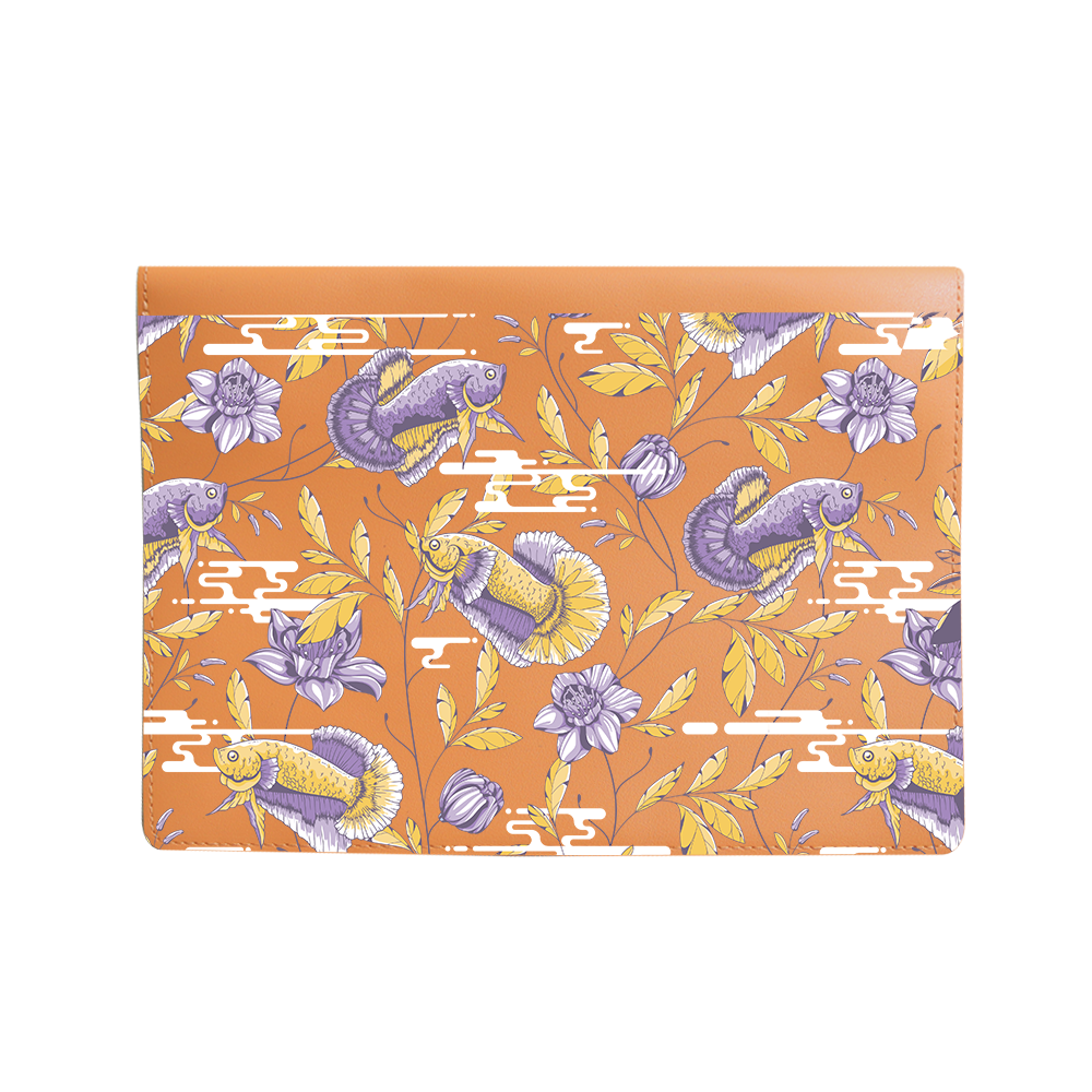 Vegan Leather Sleeve - Fish & Floral 5.0