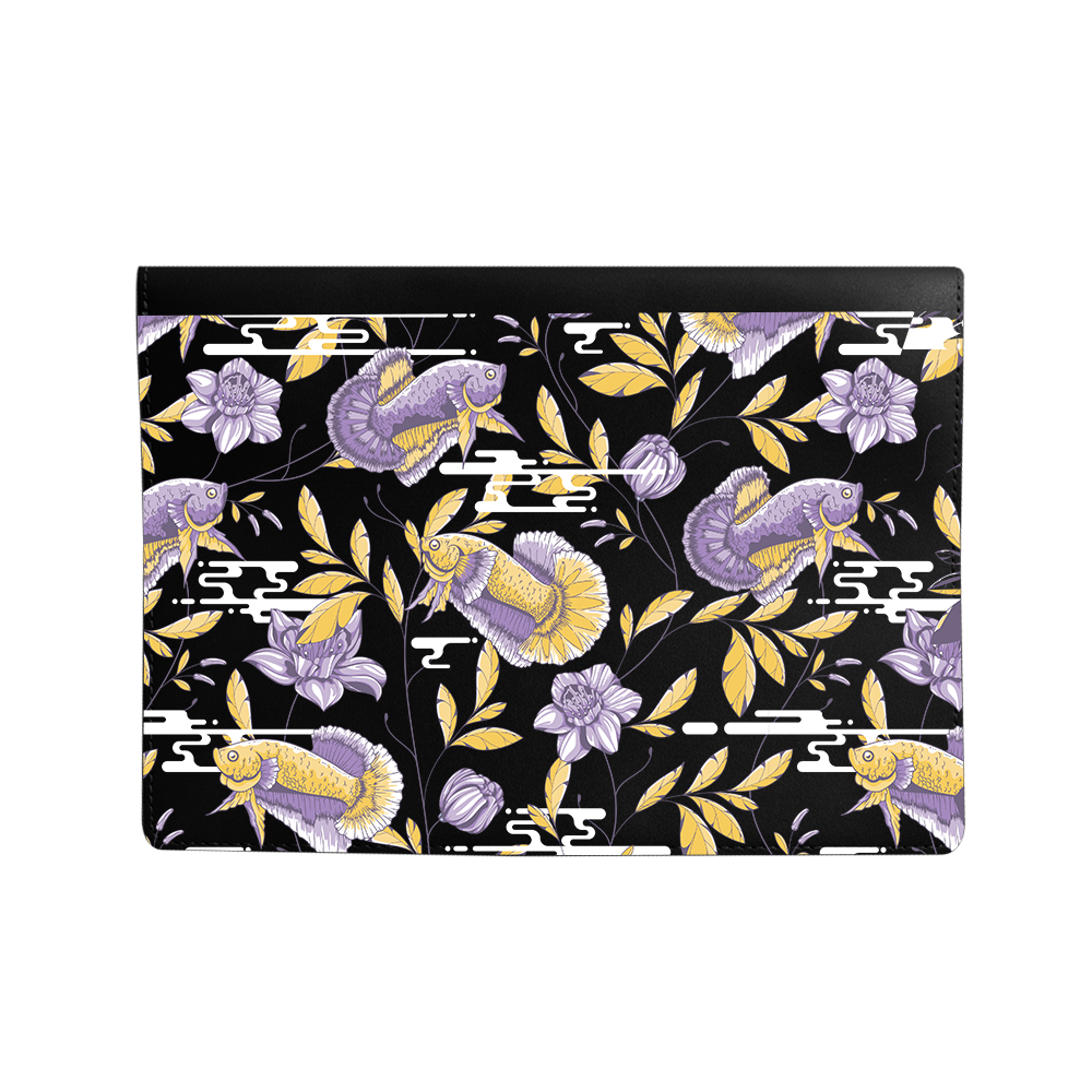 Vegan Leather Sleeve - Fish & Floral 5.0