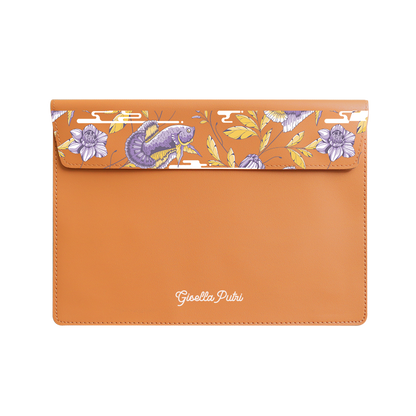 Vegan Leather Sleeve - Fish & Floral 5.0