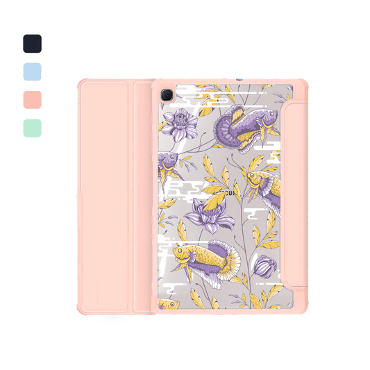 Android Tab Acrylic Flipcover - Fish & Floral 5.0