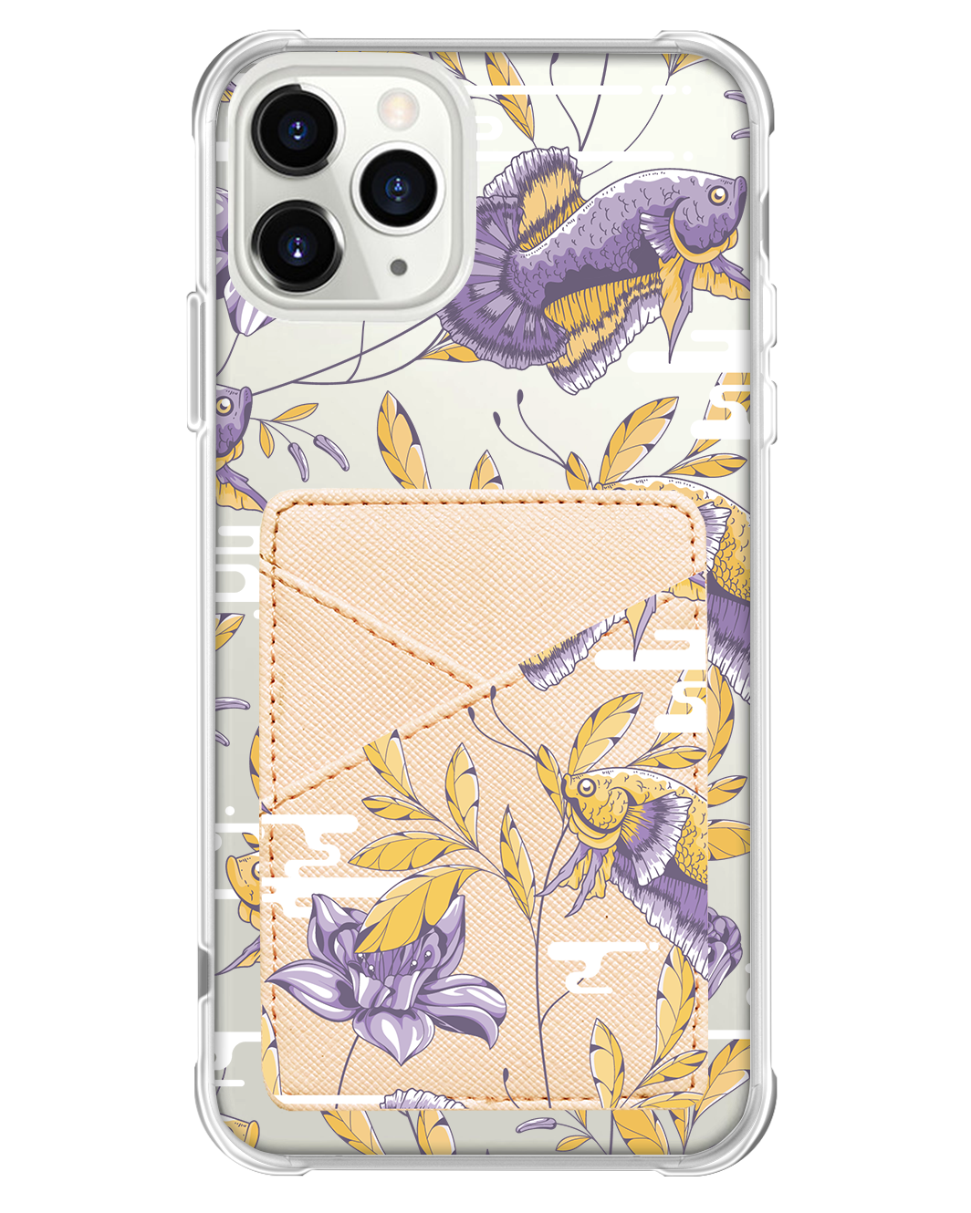 iPhone Phone Wallet Case - Fish & Floral 5.0