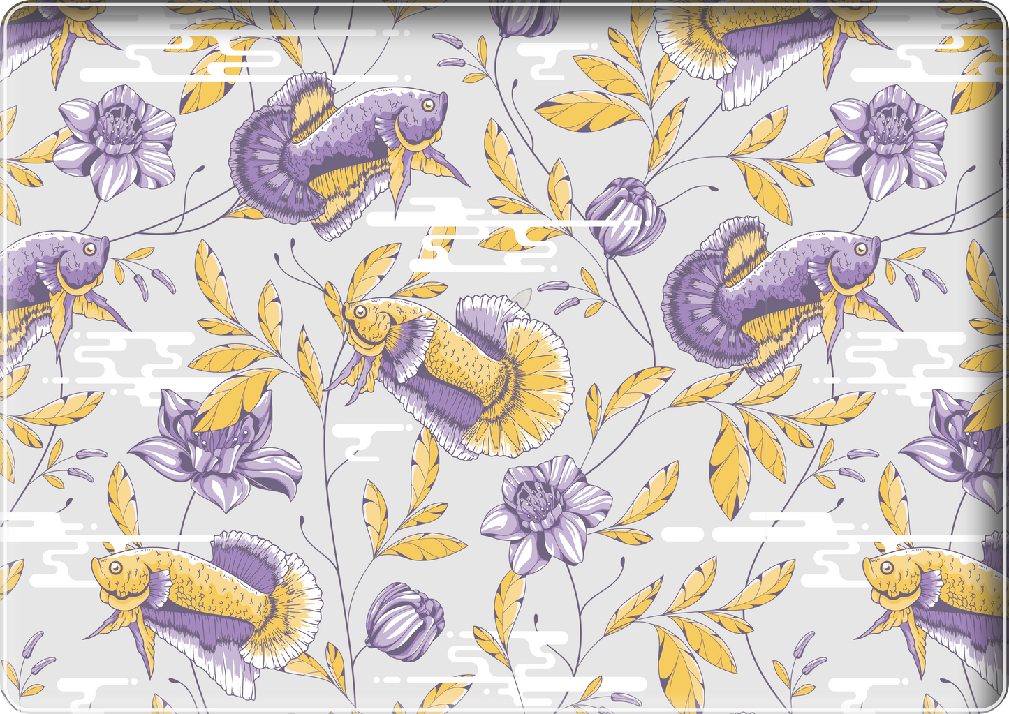 MacBook Snap Case - Fish & Floral 5.0