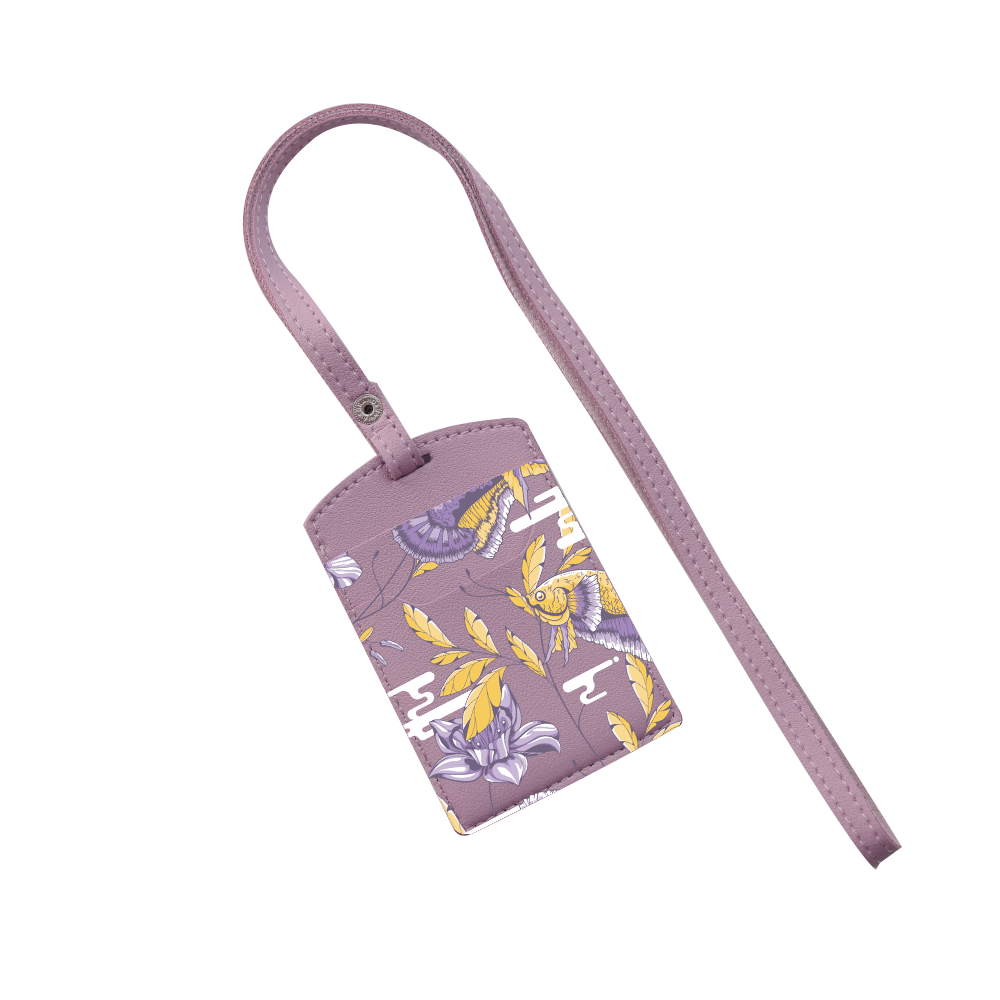 Vegan Leather Lanyard - Fish & Floral 5.0