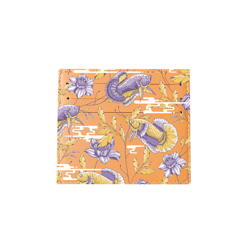 6 Slots Card Holder - Fish & Floral 5.0