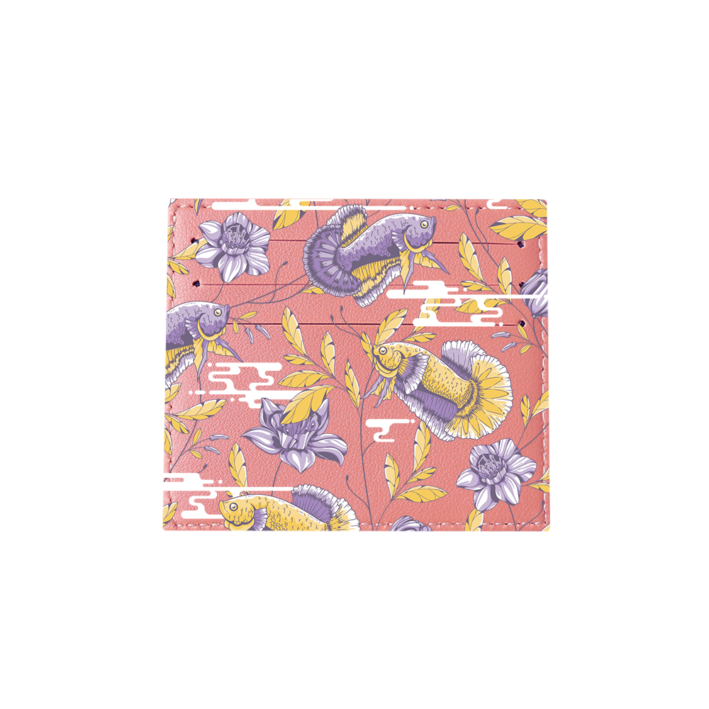 6 Slots Card Holder - Fish & Floral 5.0