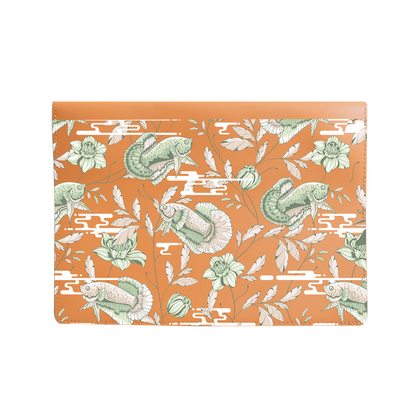 Vegan Leather Sleeve - Fish & Floral 6.0