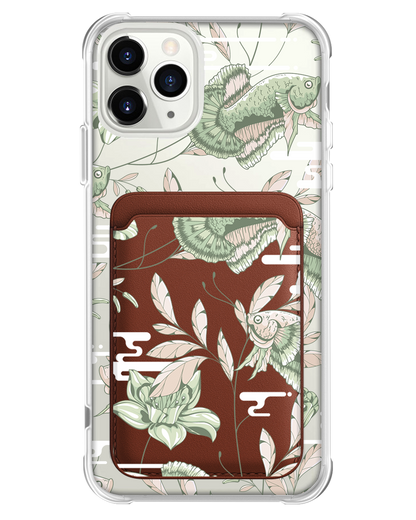 iPhone Magnetic Wallet Case - Fish & Floral 6.0