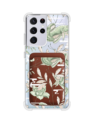 Android Magnetic Wallet Case - Fish & Floral 6.0