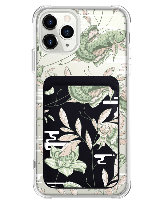 iPhone Magnetic Wallet Case - Fish & Floral 6.0