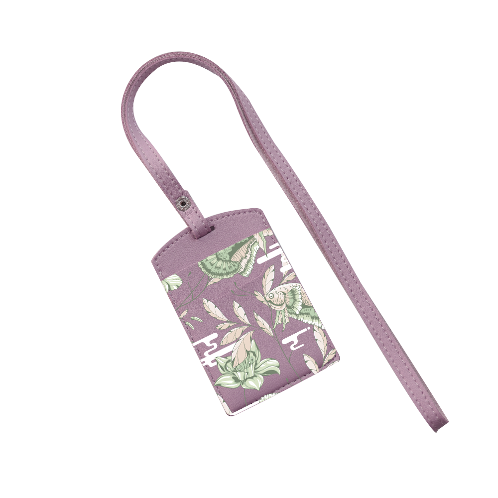 Vegan Leather Lanyard - Fish & Floral 6.0