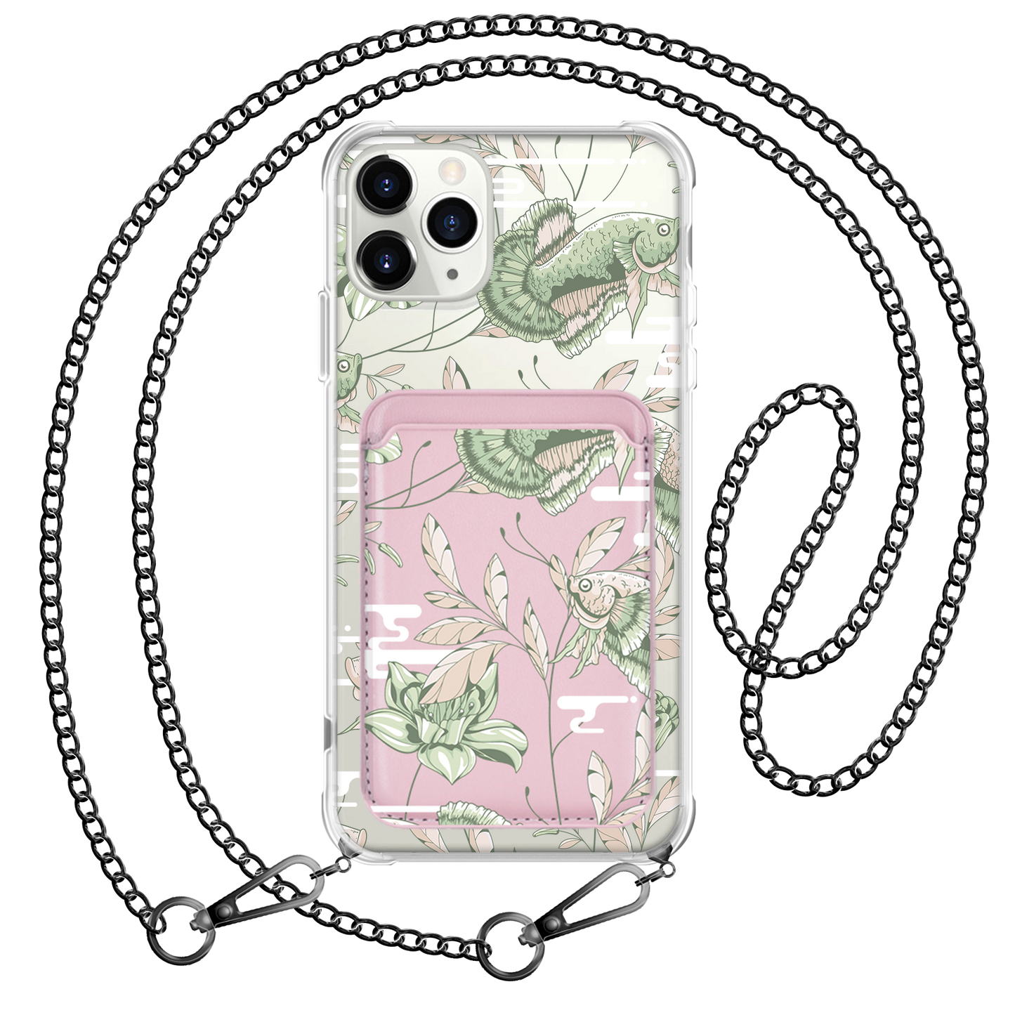 iPhone Magnetic Wallet Case - Fish & Floral 6.0