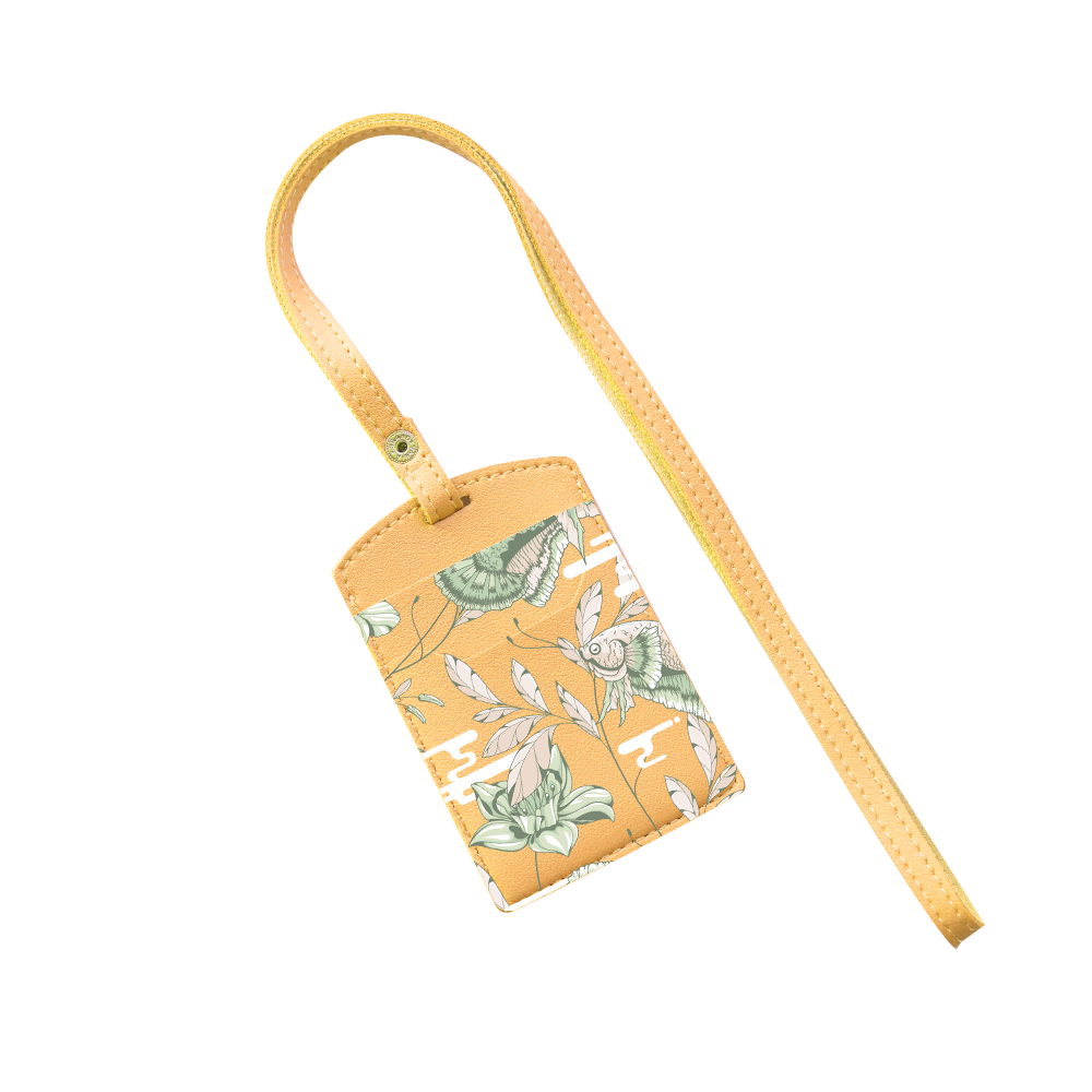 Vegan Leather Lanyard - Fish & Floral 6.0