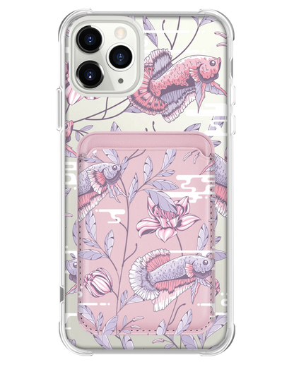 iPhone Magnetic Wallet Case - Fish & Floral 1.0