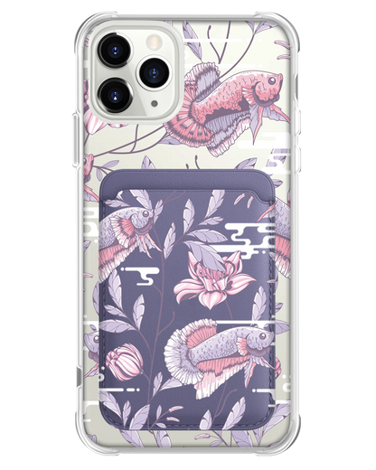 iPhone Magnetic Wallet Case - Fish & Floral 1.0