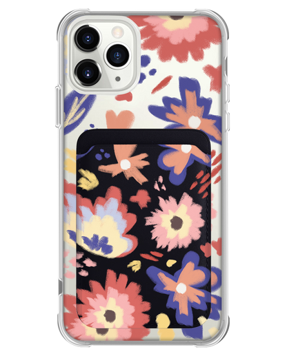 iPhone Magnetic Wallet Case - Flower Lovers