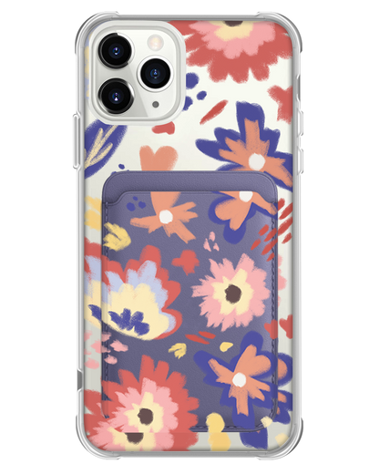 iPhone Magnetic Wallet Case - Flower Lovers