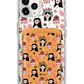 iPhone Magnetic Wallet Case - Flowery Faces