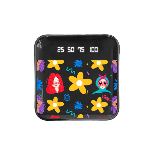 Mini Mighty Powerbank 12,000 mAh - Daisy Faces