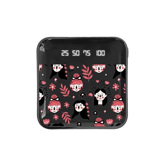 Mini Mighty Powerbank 12,000 mAh - Flowery Faces
