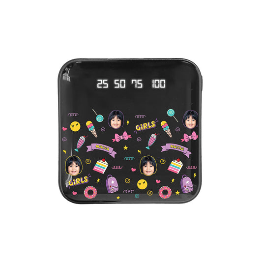 Mini Mighty Powerbank 12,000 mAh - Face Grid Comic