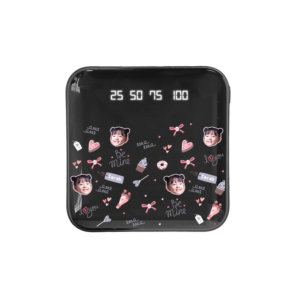 Mini Mighty Powerbank 12,000 mAh - Face Grid Lovely