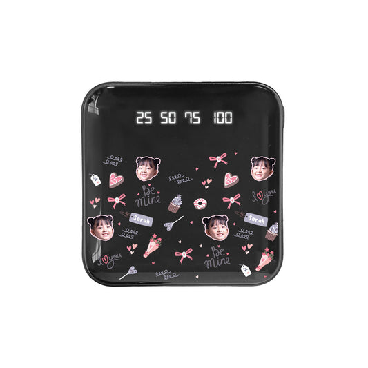 Mini Mighty Powerbank 12,000 mAh - Face Grid Lovely