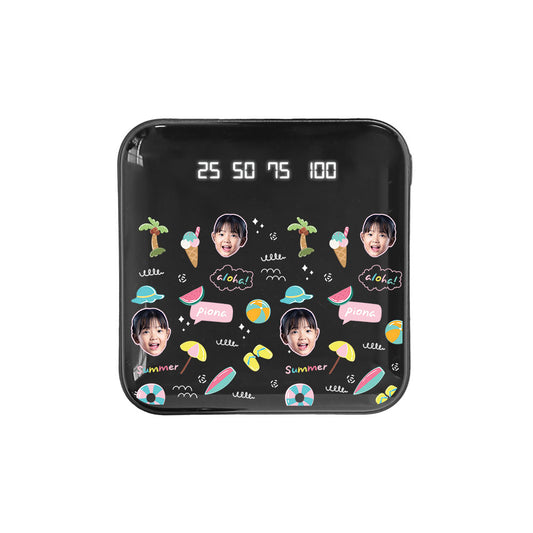 Mini Mighty Powerbank 12,000 mAh - Face Grid Summer