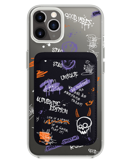 iPhone Magnetic Wallet Case - Graffiti 1.0