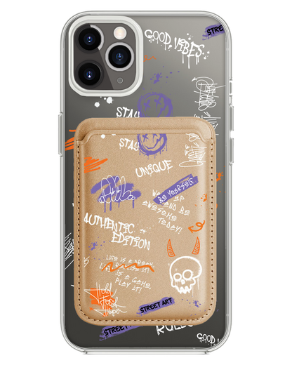 iPhone Magnetic Wallet Case - Graffiti 1.0