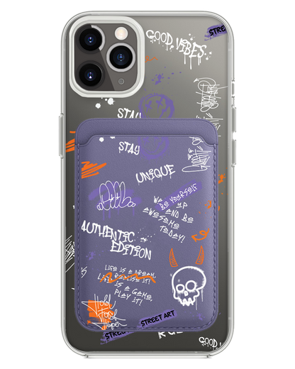 iPhone Magnetic Wallet Case - Graffiti 1.0