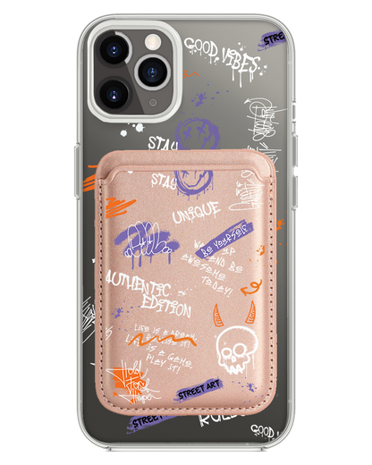 iPhone Magnetic Wallet Case - Graffiti 1.0