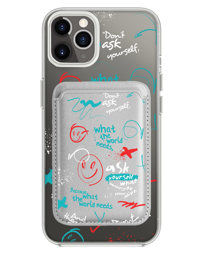 iPhone Magnetic Wallet Case - Graffiti 2.0