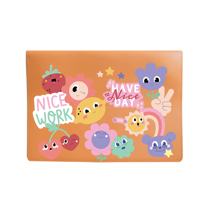 Vegan Leather Sleeve - Garden Party