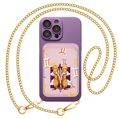 iPhone Magnetic Wallet Silicone Case - Gemini
