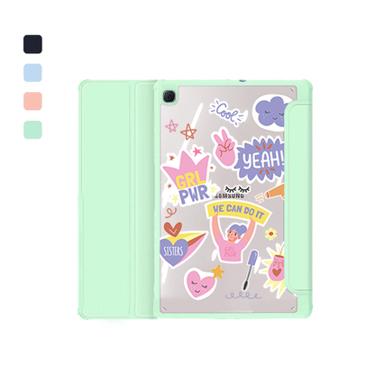 Android Tab Acrylic Flipcover - Girl Power Sticker Pack