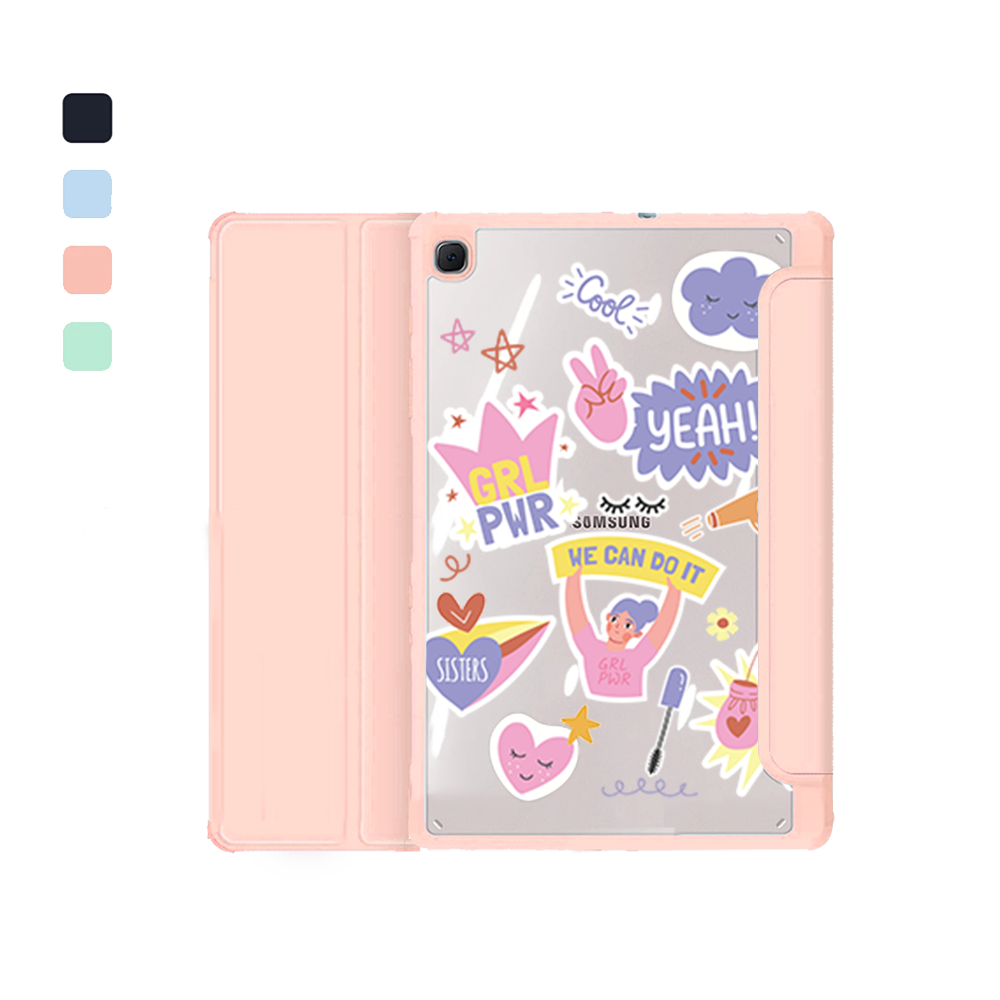 Android Tab Acrylic Flipcover - Girl Power Sticker Pack