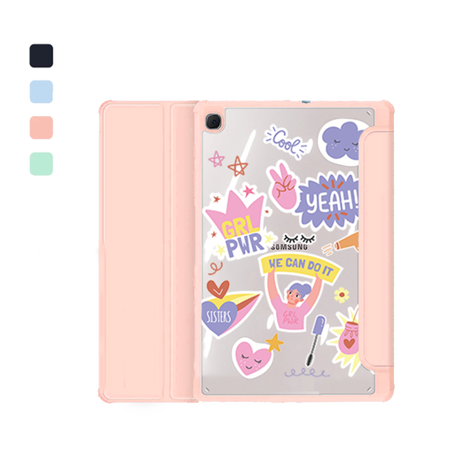 Android Tab Acrylic Flipcover - Girl Power Sticker Pack