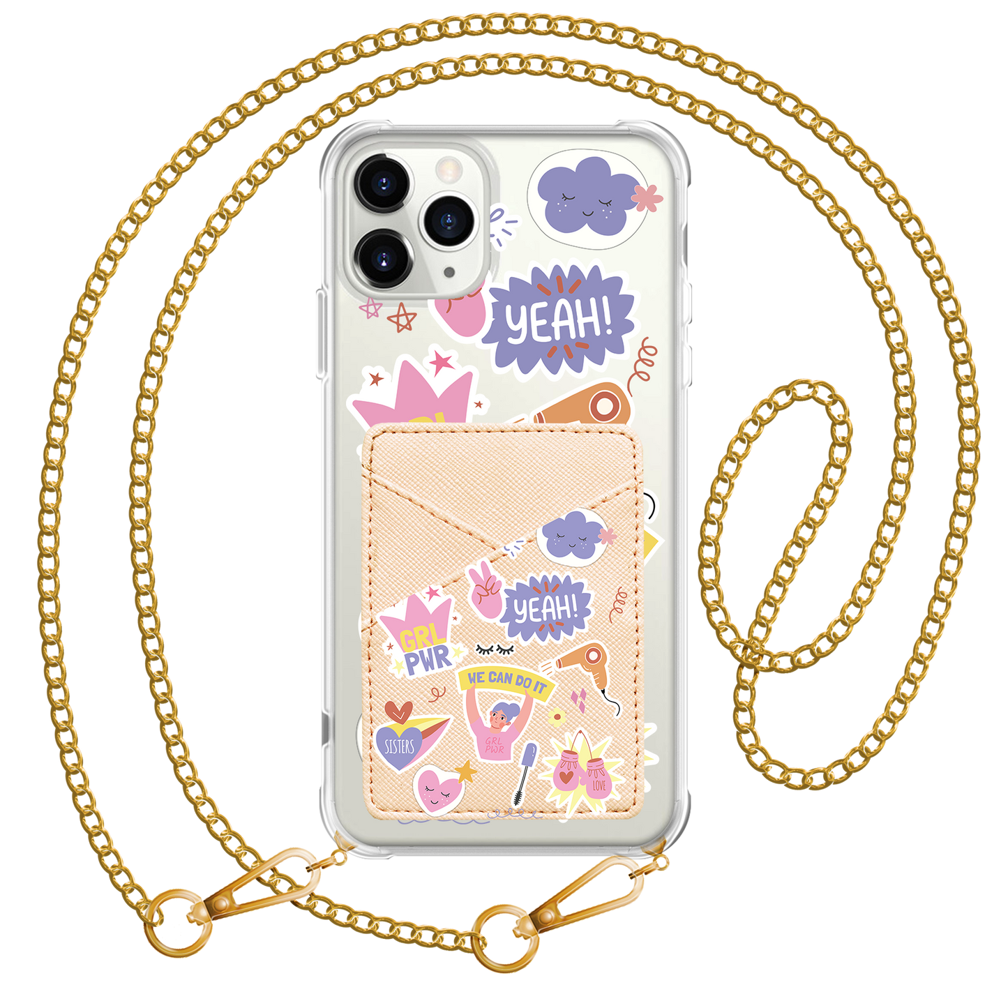 iPhone Phone Wallet Case - Girl Power Sticker Pack