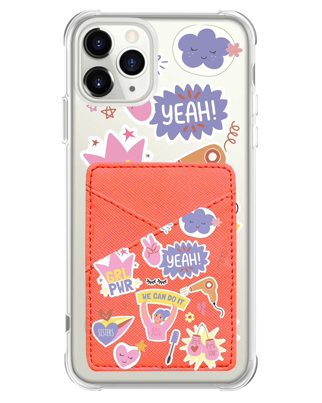 iPhone Phone Wallet Case - Girl Power Sticker Pack