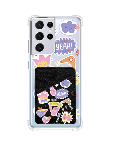 Android Phone Wallet Case - Girl Power Sticker Pack