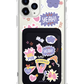 iPhone Magnetic Wallet Case - Girl Power Sticker Pack