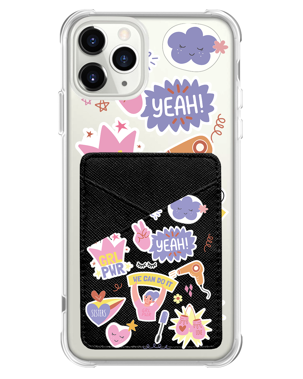 iPhone Phone Wallet Case - Girl Power Sticker Pack