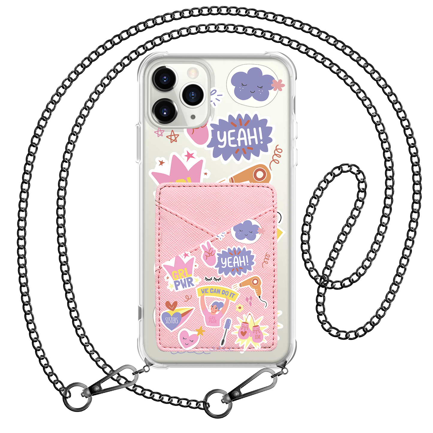 iPhone Phone Wallet Case - Girl Power Sticker Pack