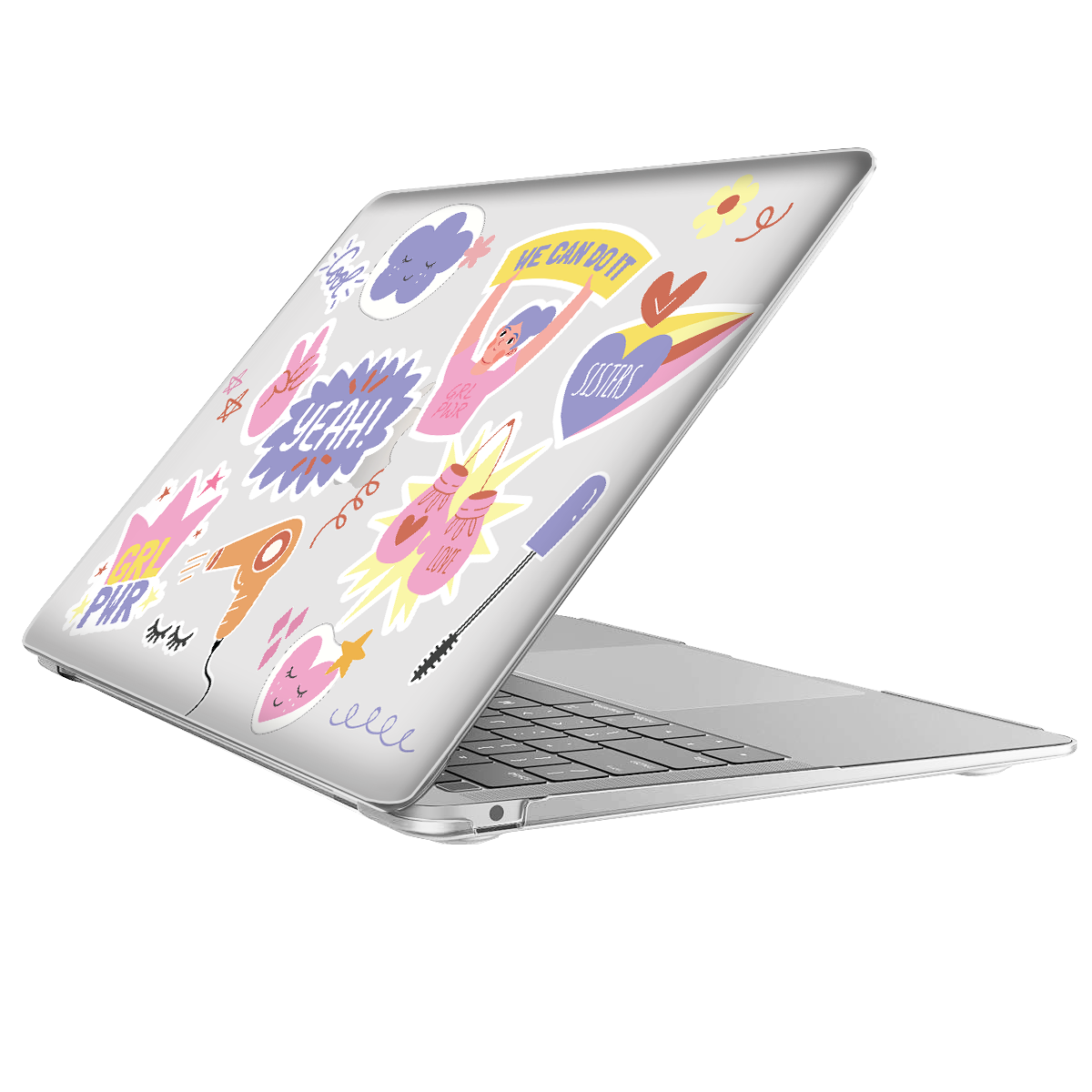 MacBook Snap Case - Girl Power Sticker Pack