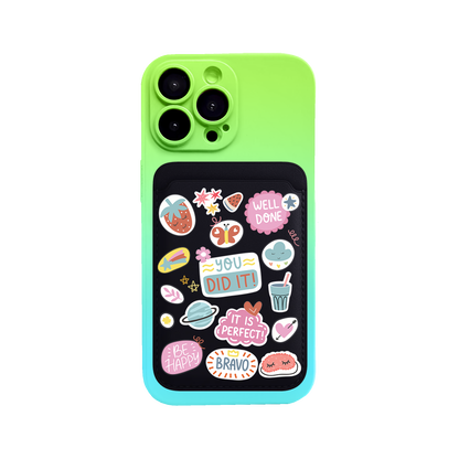 iPhone Magnetic Wallet Silicone Case - Motivation 1.0
