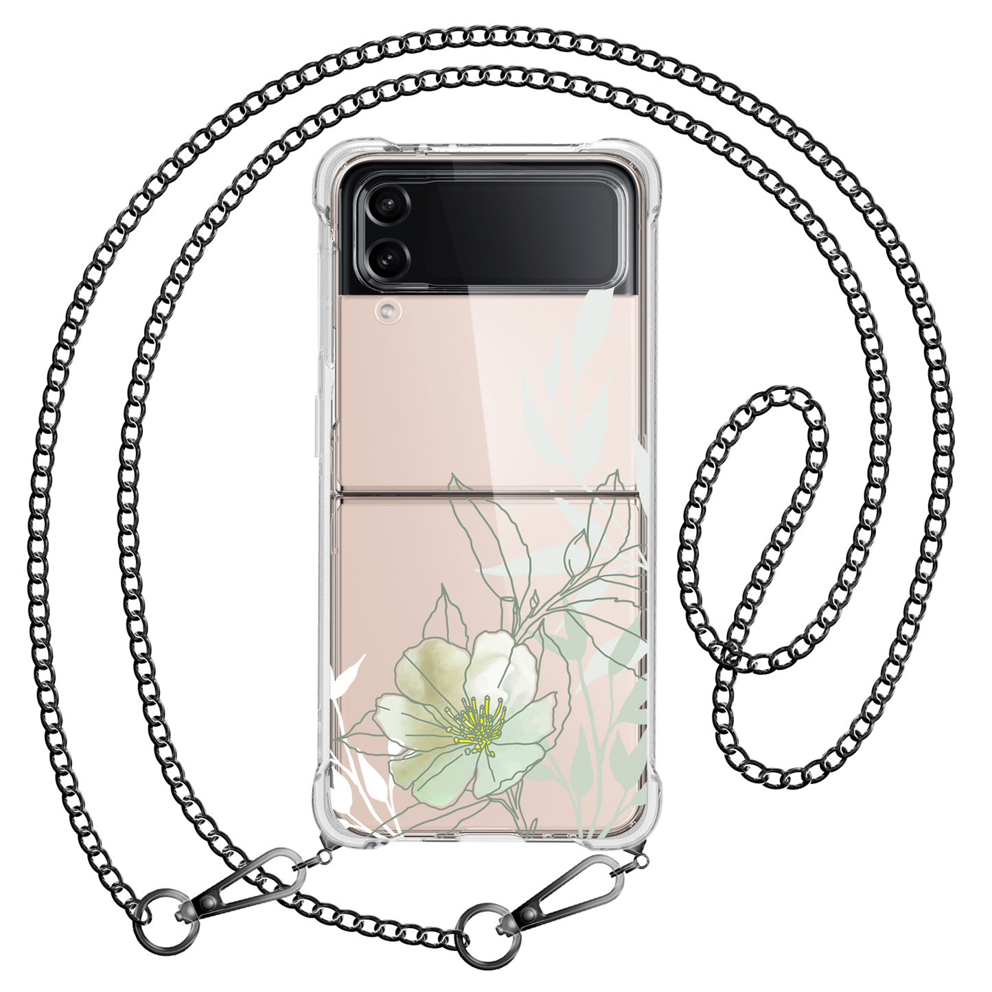 Android Flip / Fold Case - Greenmint Lily