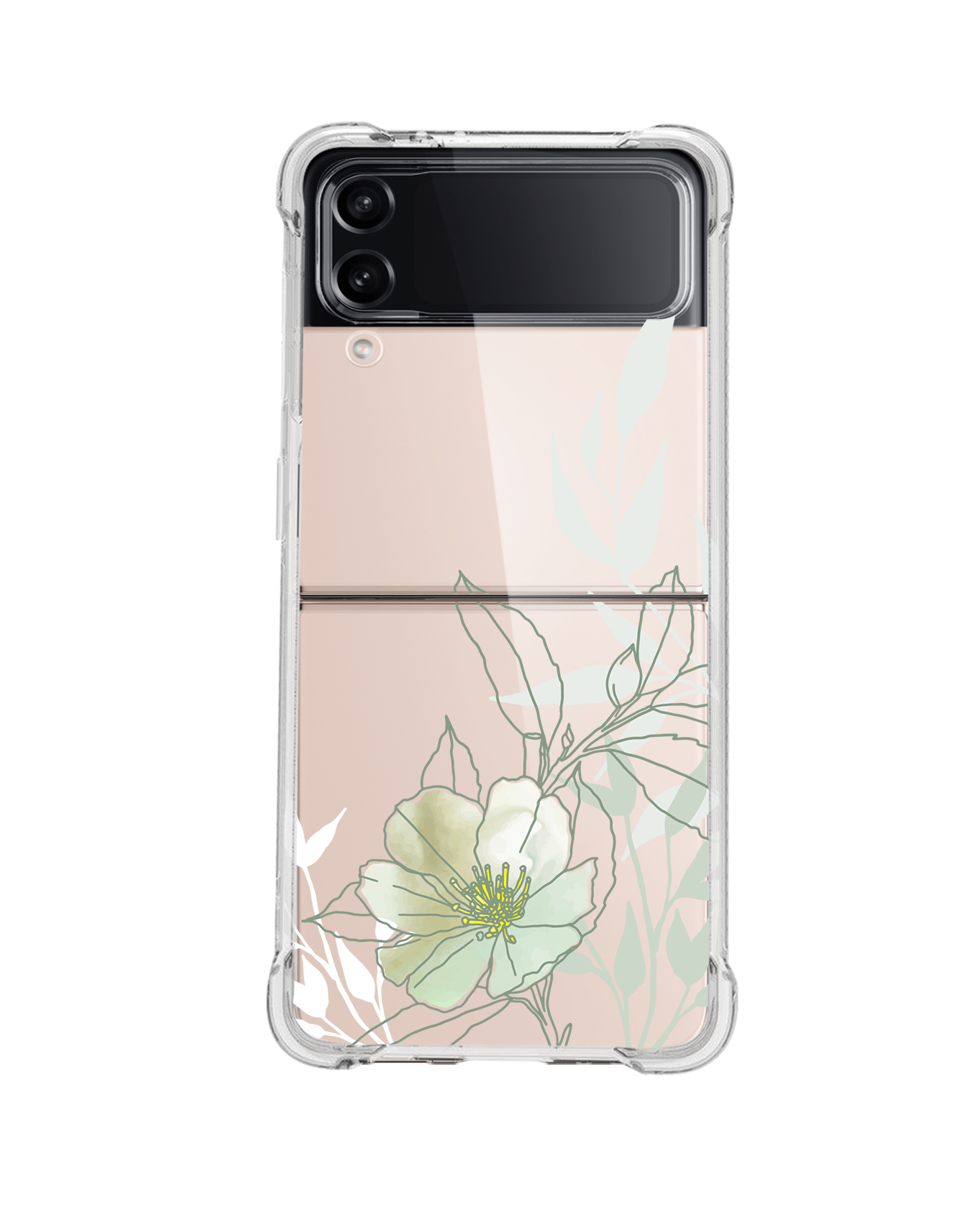 Android Flip / Fold Case - Greenmint Lily