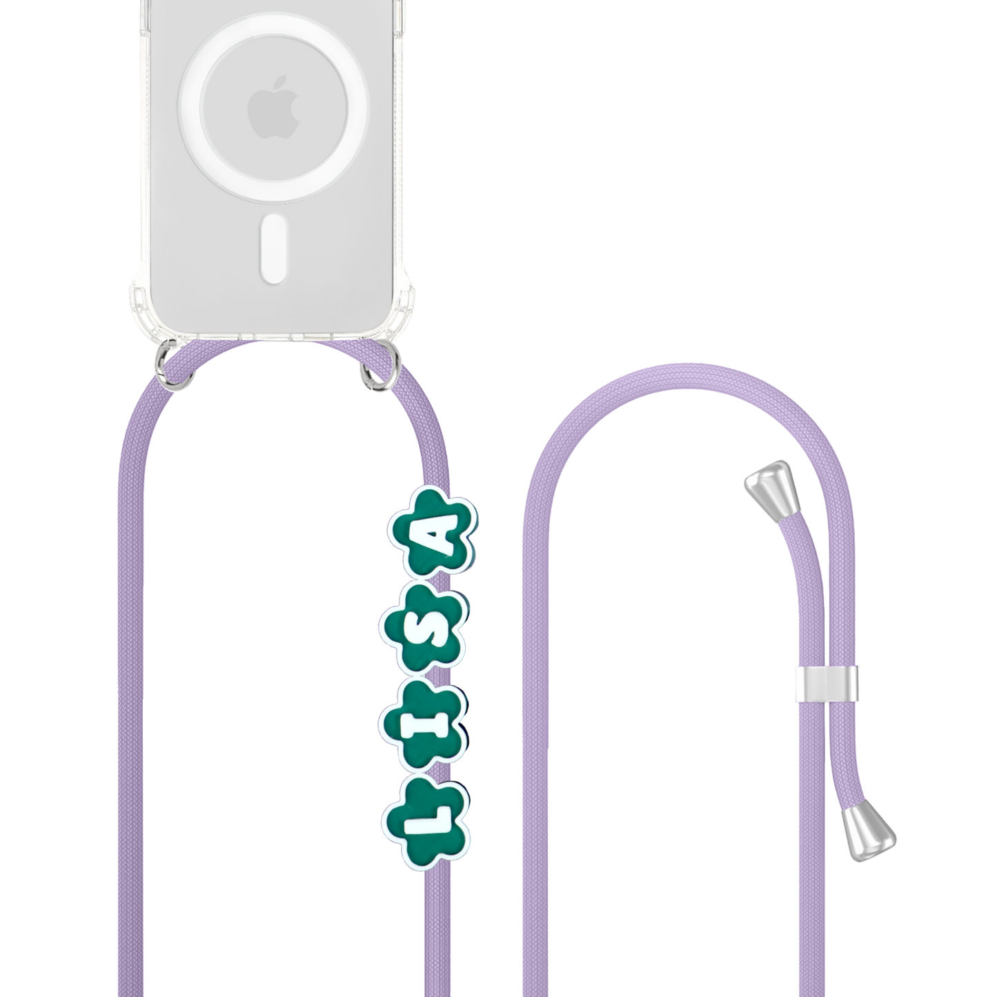 Beads Nylon Sling - Flower Emerald Dew